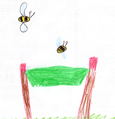 Papas Bienenkasten gemalt von meiner Tochter Lisa Maresa